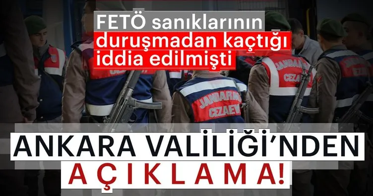 Ankara’da 4 FETÖ’cü duruşma salonundan kaçtı iddiası