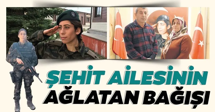 Cennet’in ailesınden anlamlı bağış