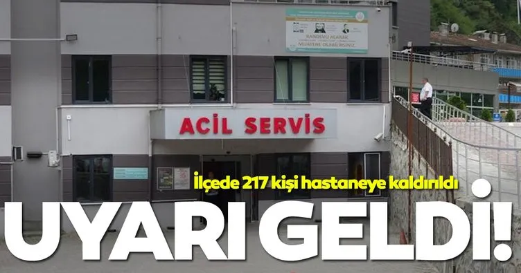Trabzon’da 217 kişi zehirlenme şüphesiyle hastaneye kaldırıldı! Uyarı geldi