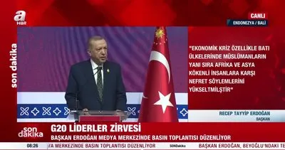 Son Dakika: Başkan Erdoğan’dan G20 Liderler Zirvesi’nde önemli açıklamalar | Video