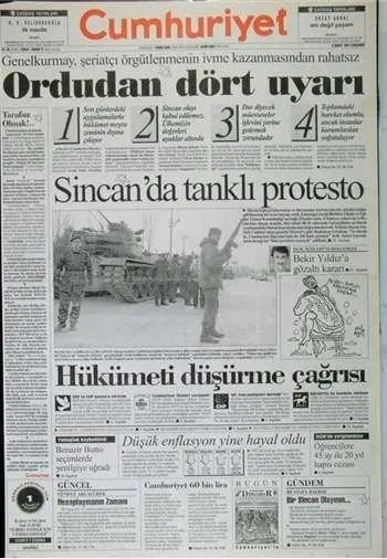 28 Şubat böyle gerçekleşti! İşte 'Postmodern darbe'nin utanç manşetleri...