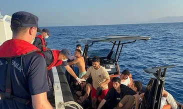 Bodrum açıklarında 19 düzensiz göçmen kurtarıldı #mugla