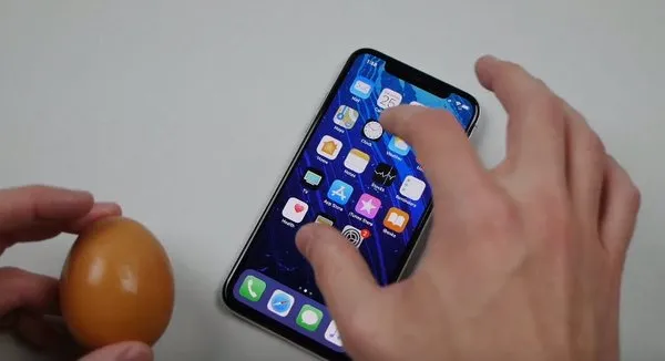 Yumurtadan iPhone X kılıfı yaptı!