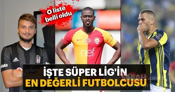 İşte Süper Lig’in en değerli futbolcuları