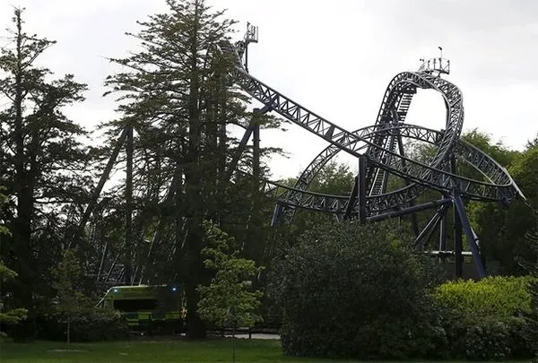 Roler coaster eğlencesi faciayla bitti