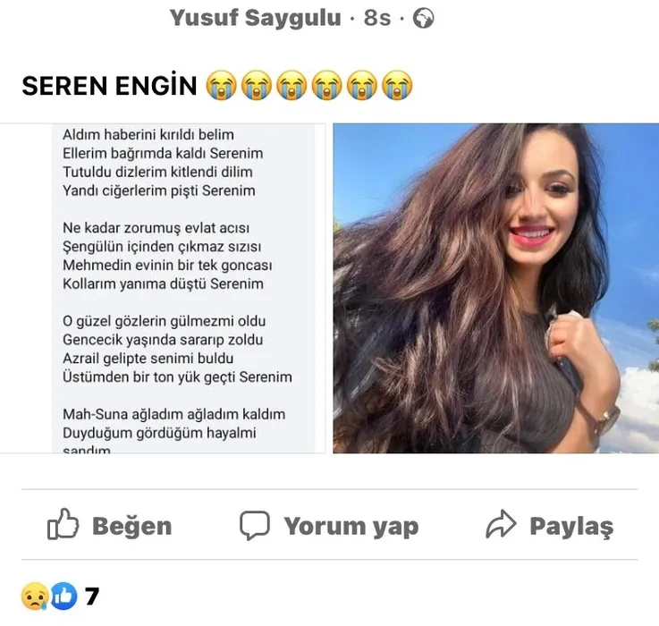 Son dakika | Seren de kurtulamadı! Feci kazada Seren Ergin için dikkat çeken not