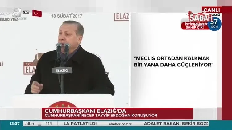 Cumhurbaşkanı Erdoğan