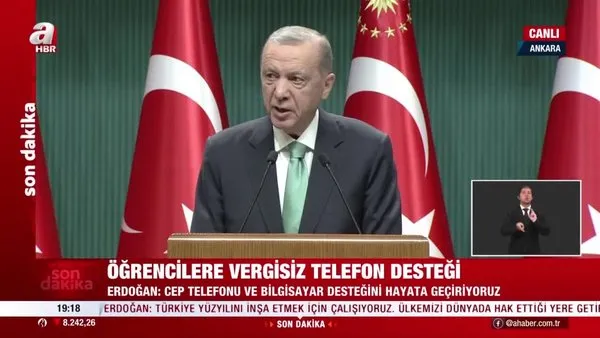 Son Dakika: Başkan Erdoğan’dan gençlere telefon ve bilgisayar müjdesi! | Video