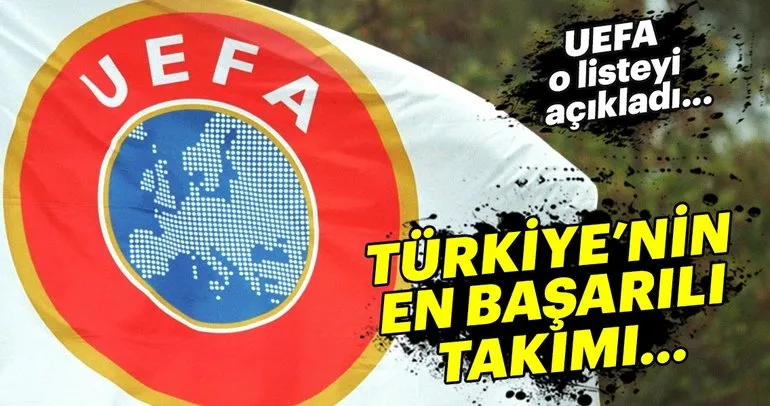 UEFA açıkladı! Türkiye’nin en başarılı takımı...