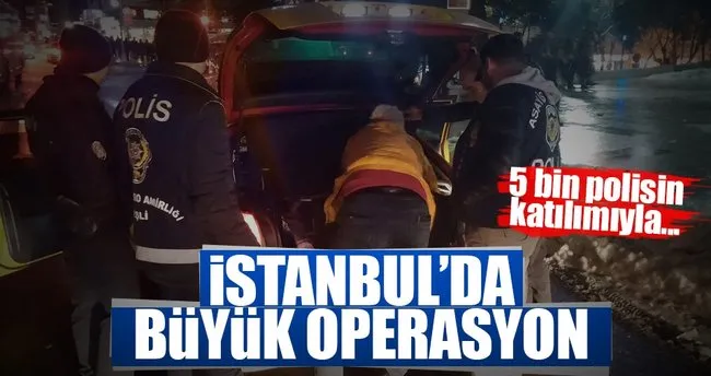 İstanbul’da ’Yeditepe Huzur’ operasyonu