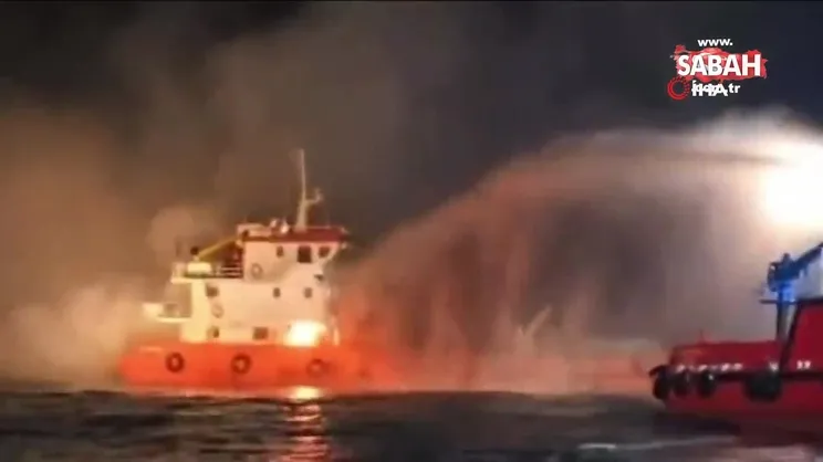 Şile açıklarında gemi yangını | Video