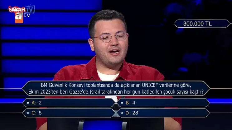 Kim Milyoner Olmak İster’de Gazze sorusu! Sunucu Oktay Kaynarca doğru cevap sonrası alkış istemedi!