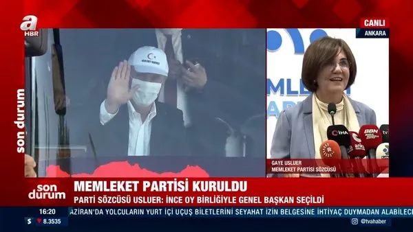 SON DAKİKA: CHP'den ayrılan Muharrem İnce'nin açıkladığı'Memleket Partisi' resmen kuruldu!