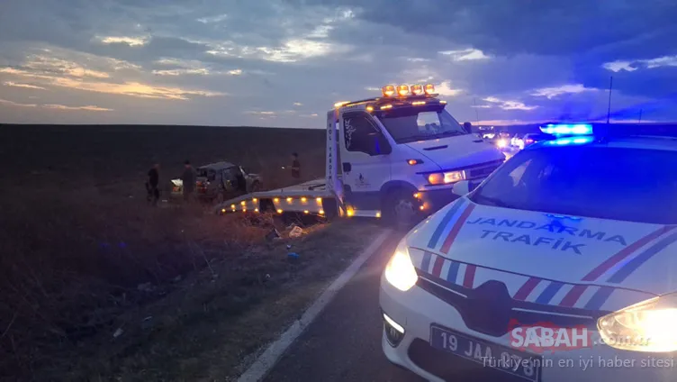 Çorum’da feci kaza: Otomobil devrildi: 1 ölü, 5 yaralı