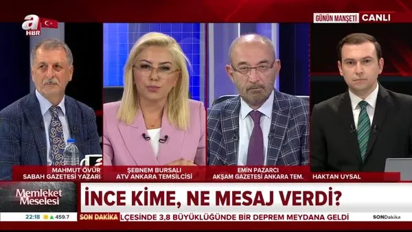 Şebnem Bursalı A Haber'de açıkladı: Muharrem İnce CHP'den ihraç edilebilir! | Video