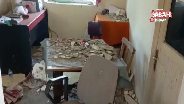 Kahvehanede çay içerlerken tavan çöktü: 1’i ağır, 2 kişi yaralandı | Video