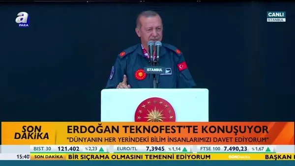 Başkan Erdoğan'dan TEKNOFEST'te çarpıcı mesajlar!