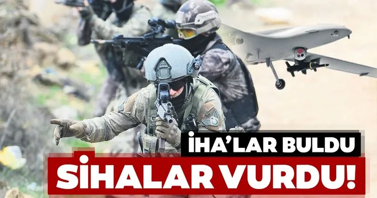 İHA’lar buldu Efeler vurdu