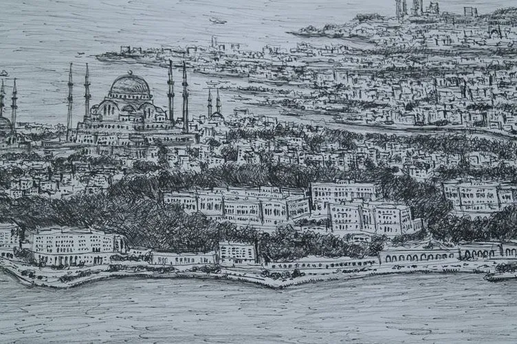 Dahi Bellek, İstanbul’u çizdi