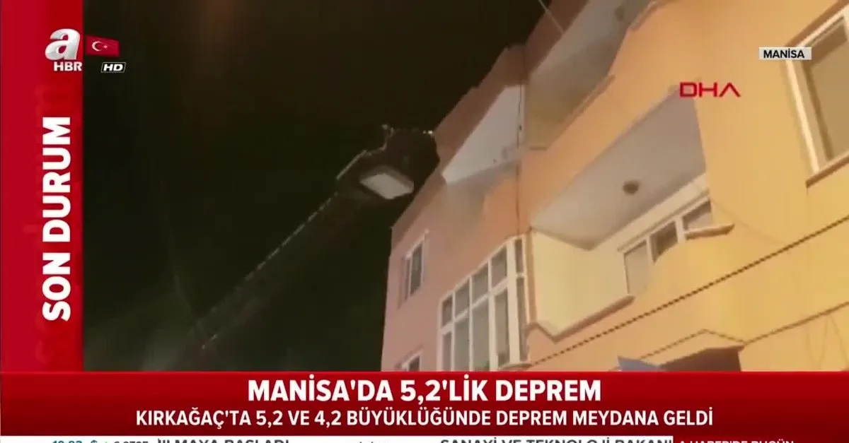 Manisa Da 5 2 Ve 4 2 Lik Deprem Video Videosunu Izle Sabah Tv
