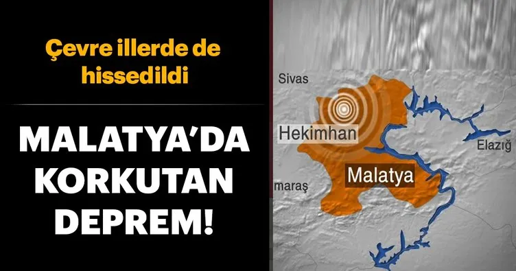 Son dakika... Malatya’da korkutan deprem meydana geldi! Deprem çevre illerde de hissedildi