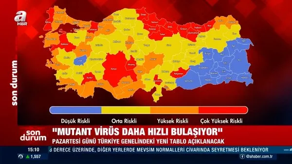 SON DAKİKA: Kısıtlamalar geri mi gelecek? Türkiye koronavirüs haritasında son durum! Hangi iller kırmızıya dönecek? | Video