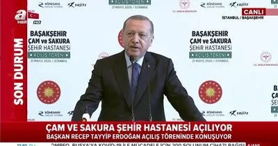 Cumhurbaşkanı Erdoğan’dan Çam ve Sakura Şehir Hastanesi açılış töreninde önemli açıklamalar | Video