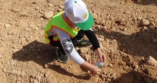 Erdemli’de yangına dayanıklı fidan dikimi yapıldı