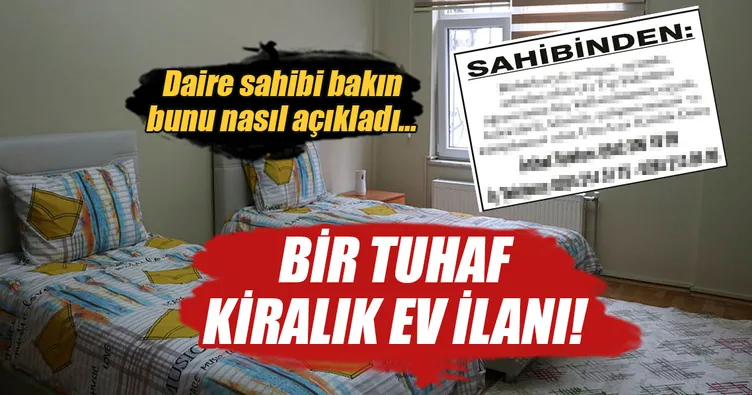 Bu ev sadece doktor adaylarına kiralık