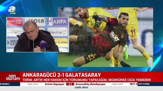 Son dakika Galatasaray haberleri: Fatih Terim'den Ankaragücü maçı sonrası flaş itiraf!
