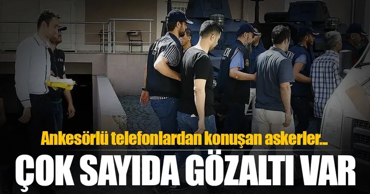 Son Dakika: İzmir’de muvazzaf askerlere FETÖ operasyonu