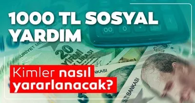 SON DAKİKA HABERLER | 1000 TL sosyal yardım başvurusu nasıl yapılır? 2020 1000 TL Pandemi sosyal yardım sonuçları sorgulama ekranı