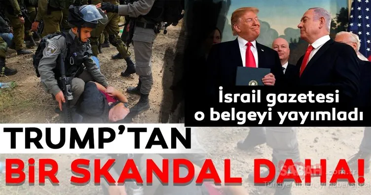 Trump’tan ’Yeni Filistin’ skandalı!