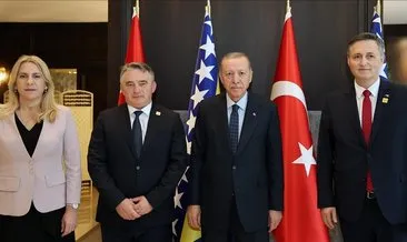 Başkan Erdoğan, Bosna Hersek Devlet Başkanlığı Konseyi üyeleriyle görüştü