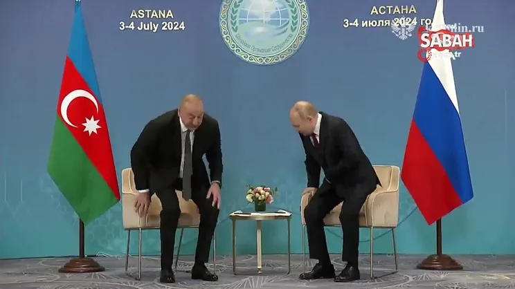 Aliyev ve Putin, Astana'da görüştü | Video