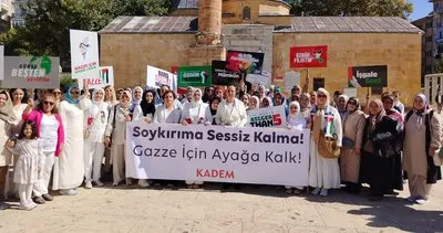 Kadınlar el ele Gazze için yürek yüreğe #kirsehir