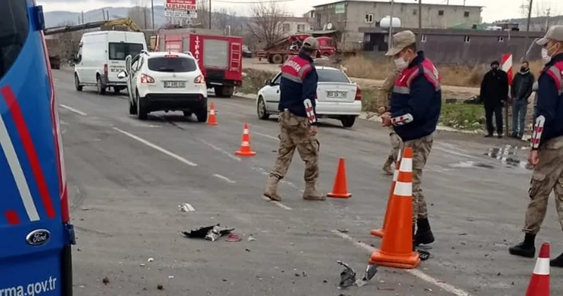 sanliurfa da kamyon ile otomobil
