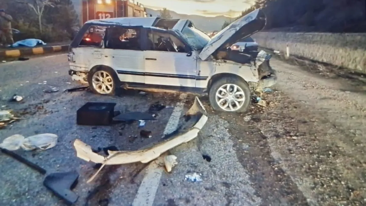 Mantar toplama dönüşü feci kaza: 2 ölü, 7 yaralı Mantar toplama dönüşü feci kaza: 2 ölü, 7 yaralı