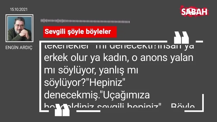 Engin Ardıç | Sevgili şöyle böyleler