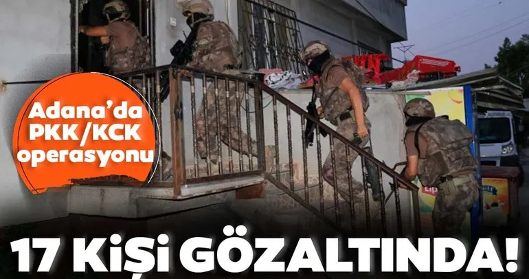 Son dakika: Adana’da PKK/KCK operasyonu
