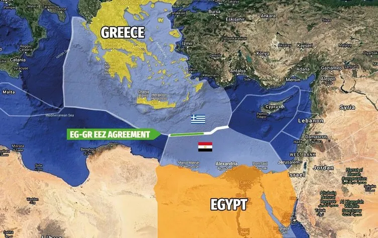 Son dakika haberi: Doğu Akdeniz’de sular ısınıyor! Yunanistan ve Mısır’ın korsan haritası...