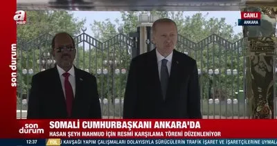 Somali Cumhurbaşkanı Ankara’da: Başkan Erdoğan’dan resmi karşılama | Video