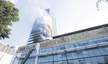 Alev alan malzeme kullanılmış