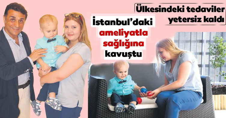 Kafası kadar beyin tümöründen kurtuldu