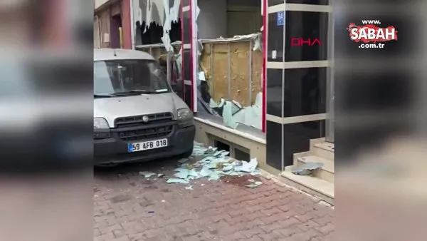Eski patronuna kızdı, keserle iş yerinin camlarını kırdı | Video