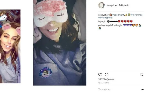Ünlülerin Instagram paylaşımları (07.12.2017)