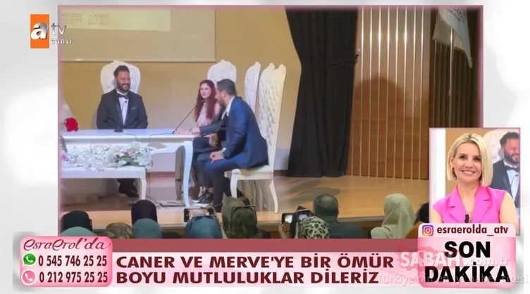 Esra Erol, ‘Gelinim Olur Musun?’ yarışmasıyla tanınan Caner Toygar’ın nikahından ayrıntıları programında paylaştı!