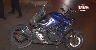 Kartal’da hız yapan motosiklet kontrolden çıkıp metrelerce sürüklendi: 1 ağır yaralı | Video