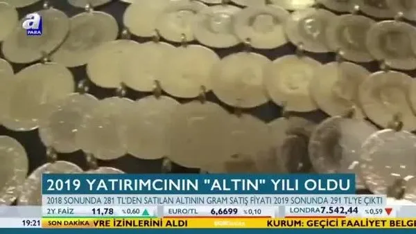 2019 yatırımcının 'altın' yılı oldu