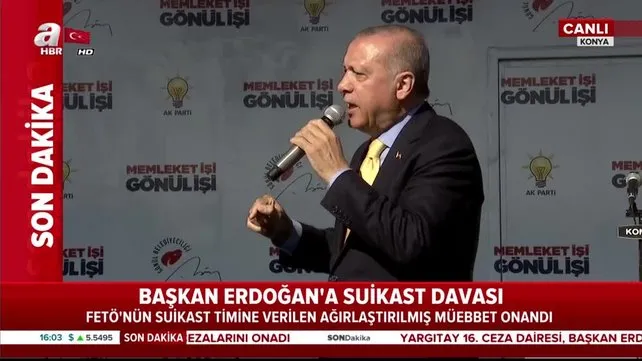 Cumhurbaşkanı Erdoğan, Konya'da vatandaşlara hitap etti!